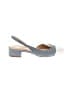 Veronica Beard Stripes Blue Heels Size 5 1/2 - photo 1