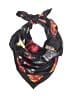 Brighton 100% Silk Print Gray Black Silk Scarf One size - photo 1