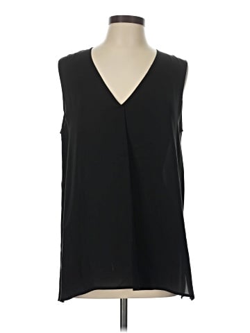 Vince. Sleeveless Silk Top (view 1)