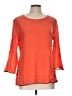 Ella Moss 100% Rayon Orange 3/4 Sleeve Top Size L - photo 1