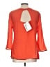 Ella Moss 100% Rayon Orange 3/4 Sleeve Top Size L - photo 2