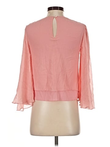 Alice + Olivia Long Sleeve Silk Top (view 2)