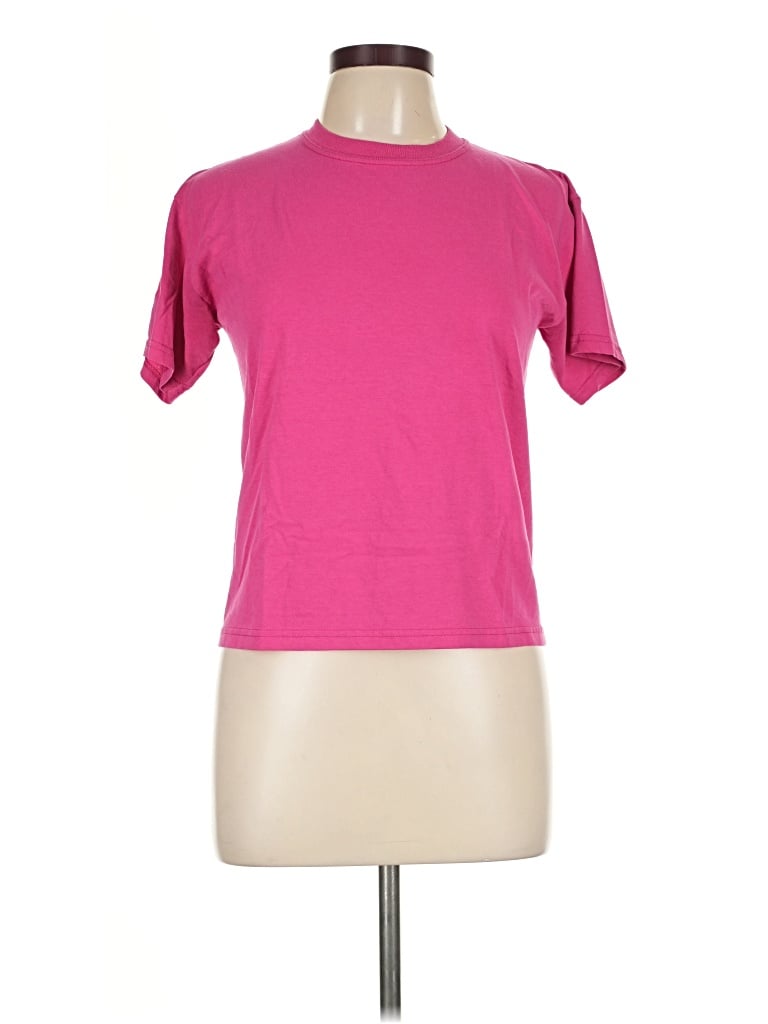 Pre-owned Jerzees Short Sleeve T-shirt In Pink