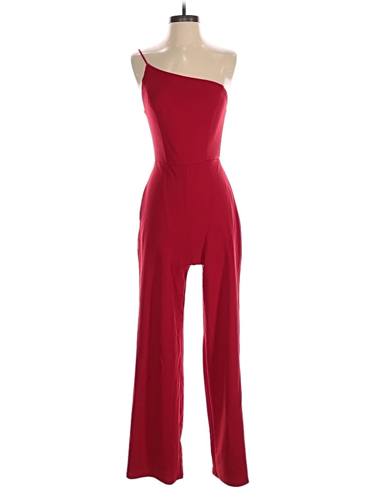 Pre-owned Crystal Sky Jumpsuit In Red