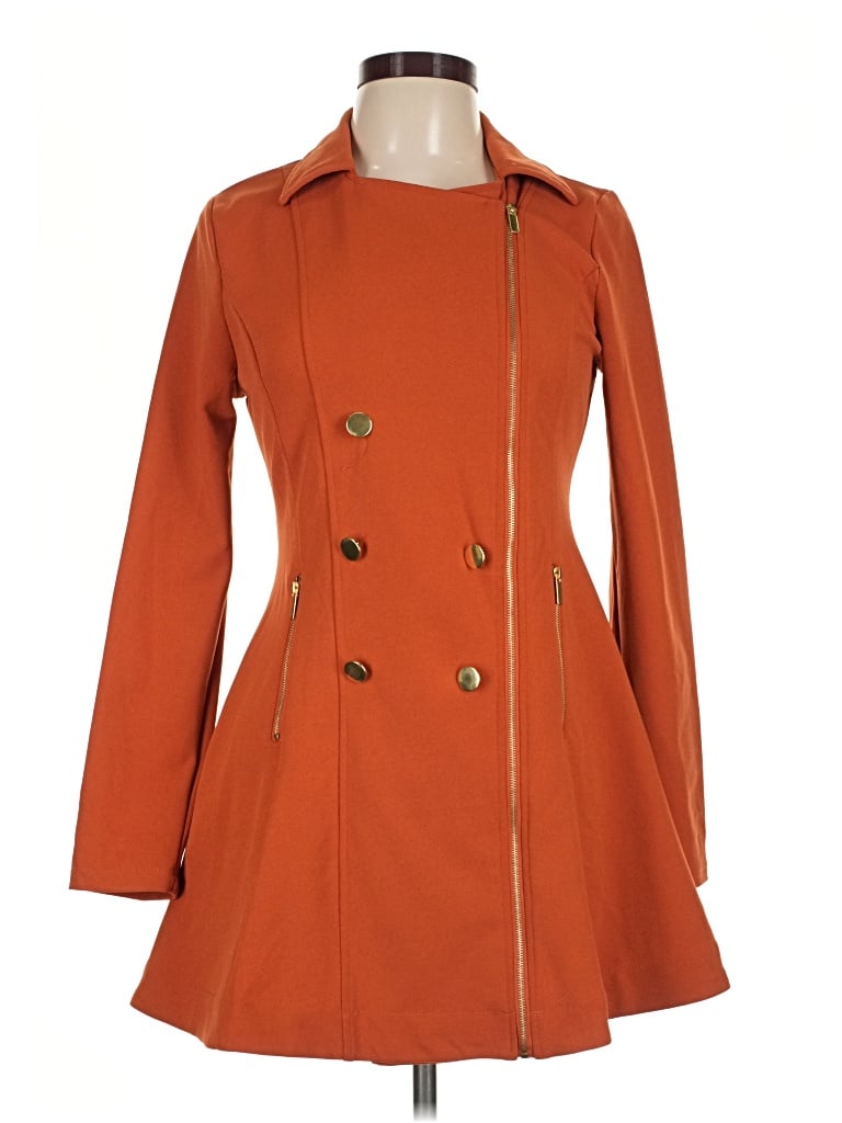 Love Tree Coat In Orange