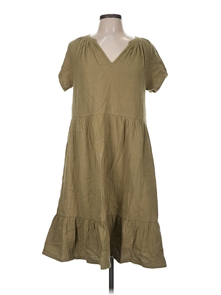 Pre-owned Pact Casual Dress In Tan