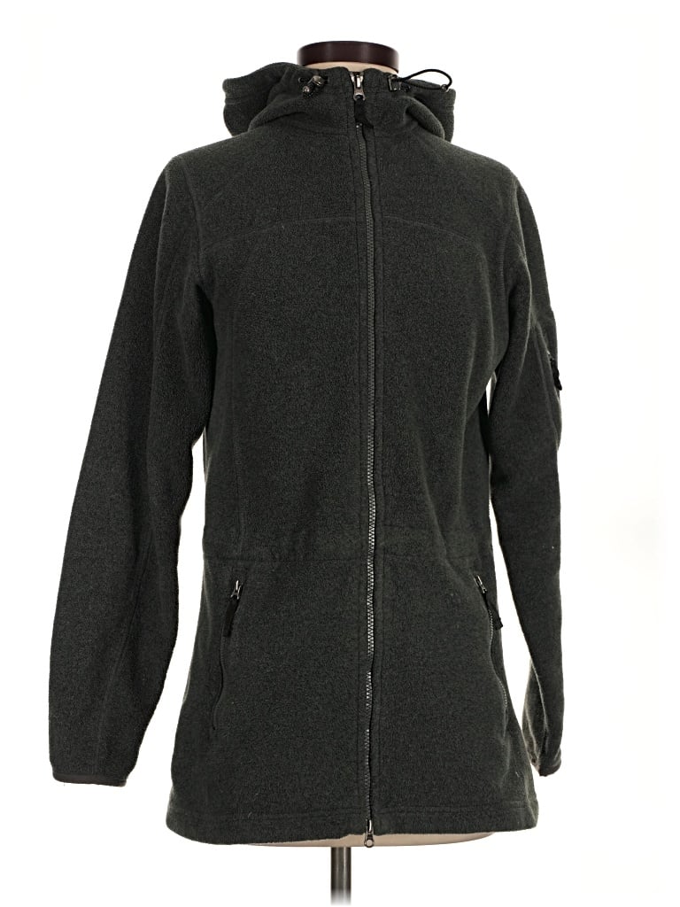 Pre-owned Lands' End Coat In Gray