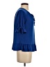 CeCe Blue Short Sleeve Blouse Size S - photo 4