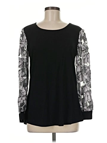 NY Collection Long Sleeve Blouse (view 1)