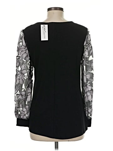 NY Collection Long Sleeve Blouse (view 2)
