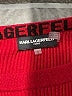 Karl Lagerfeld Paris Solid Black Red Pullover Sweater Size L - photo 7