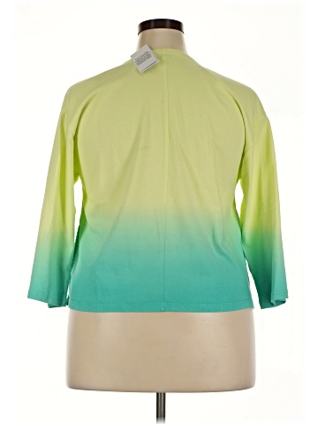 LOGO by Lori Goldstein 3/4 Sleeve Blouse (view 2)