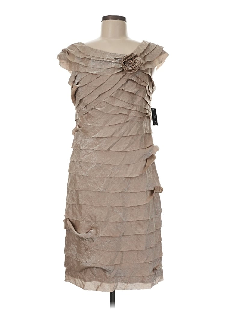 Pre-owned Slny Cocktail Dress In Tan