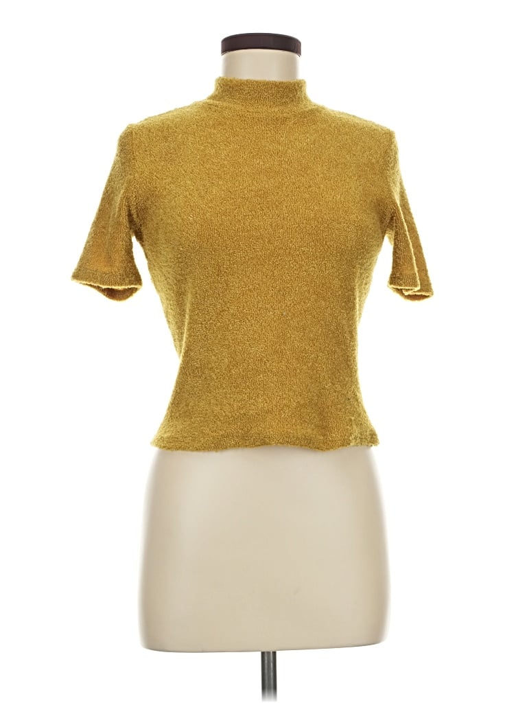 Pre-owned Sadie & Sage Turtleneck Sweater In Gold