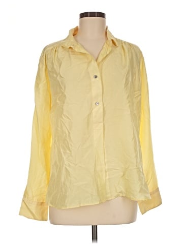 Pomandere 3/4 Sleeve Silk Top (view 1)