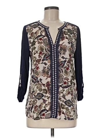 Black Rainn 3/4 Sleeve Blouse (view 1)