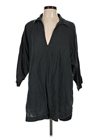 H&M 3/4 Sleeve Button-Down Shirt (view 1)