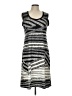 Sunny Leigh Graphic Silver Casual Dress Size L - photo 1