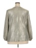 MSK Metallic Silver Long Sleeve Blouse Size 3X - photo 2