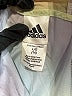 Adidas 100% Polyester Metallic Silver Jacket Size 14 - photo 3