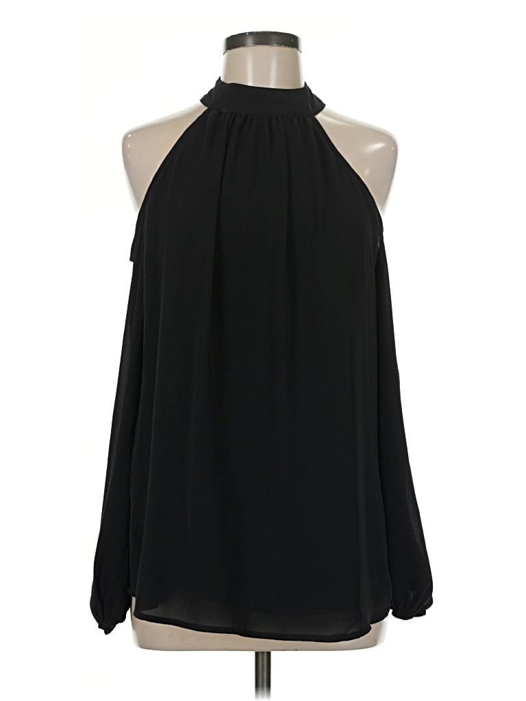Pre-owned She + Sky Sleeveless Blouse In Black