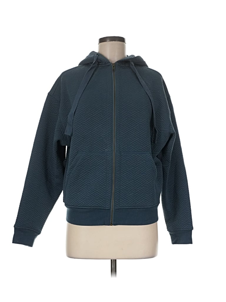 Pre-owned Thirdlove Zip Up Hoodie In Teal