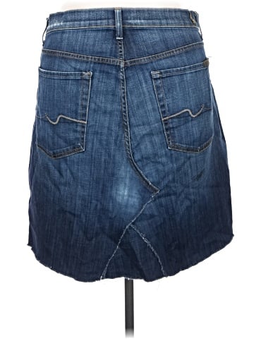 7 For All Mankind Denim Skirt (view 2)