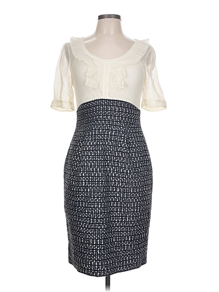 Pre-owned Kay Unger Cocktail Dress In Ivory