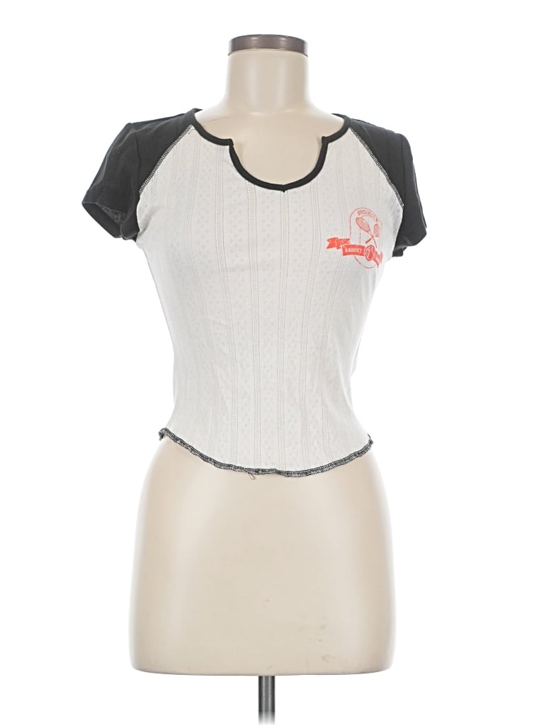 Pre-owned Rewind Short Sleeve T-shirt In Gray