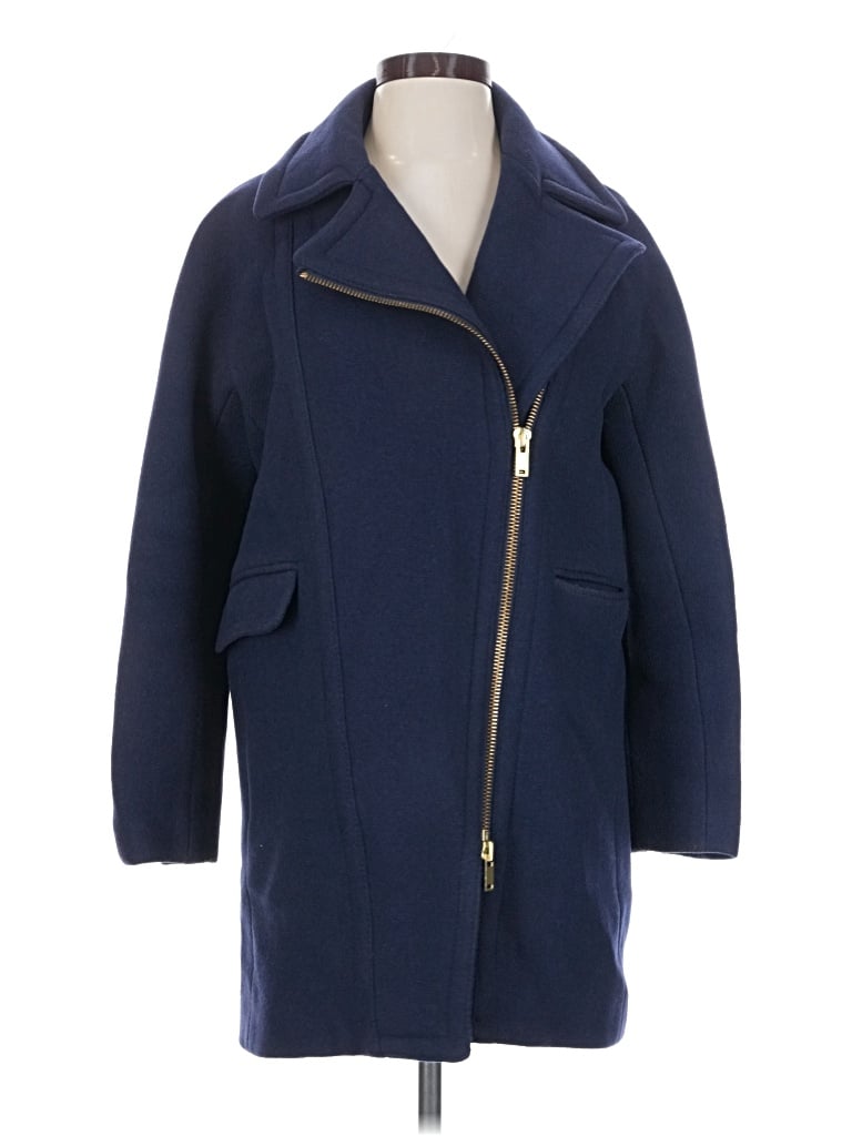 Pre-owned Jcrew Coat In Blue