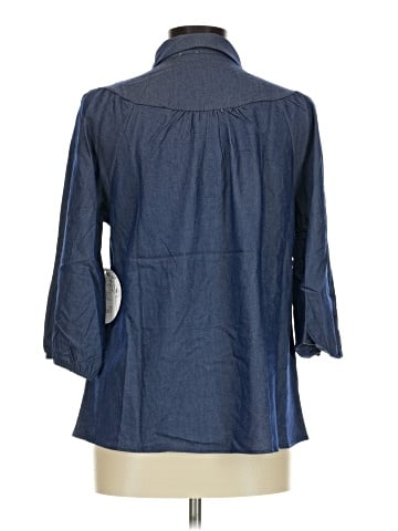 Naif 3/4 Sleeve Button-Down Shirt (view 2)