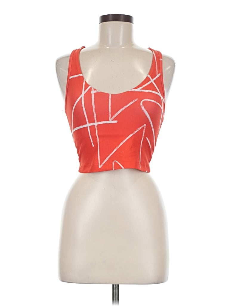 Pre-owned Sage Tank Top Red Halter Neckline Tops