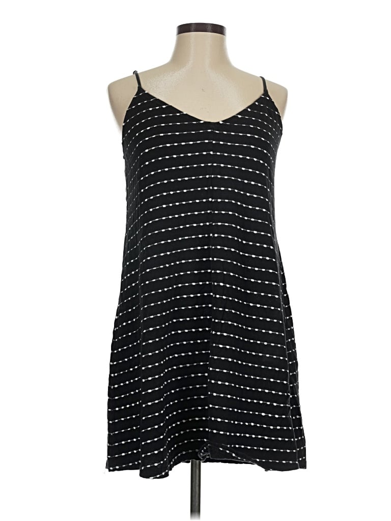 Pre-owned Loft Beach Casual Dress In Black