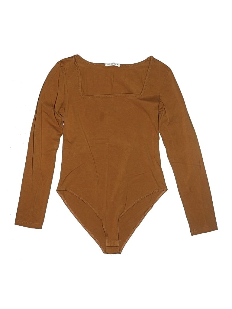 Pre-owned Mangopop Collection Bodysuit In Brown
