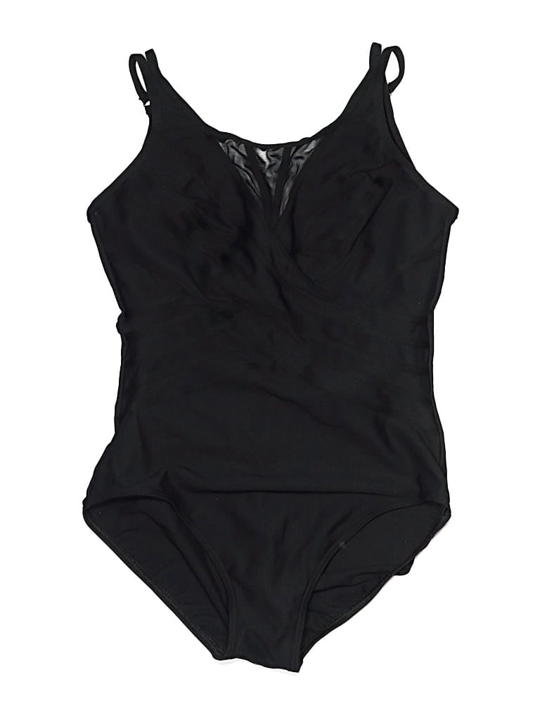 Pre-owned Miraclesuit One Piece Swimsuit In Black