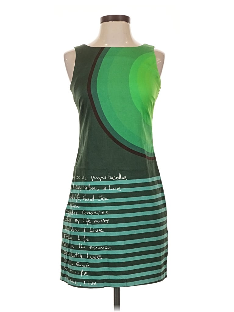 Pre-owned Desigual Cocktail Dress In Green