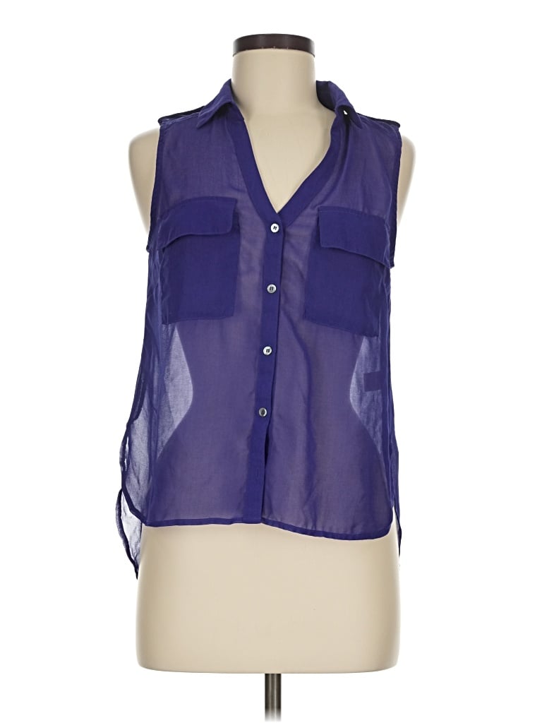 Pre-owned Maude Sleeveless Blouse In Blue