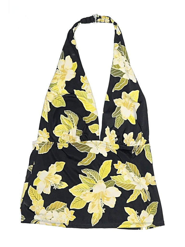 Pre-owned Jantzen Swimsuit Top Yellow Swimwear