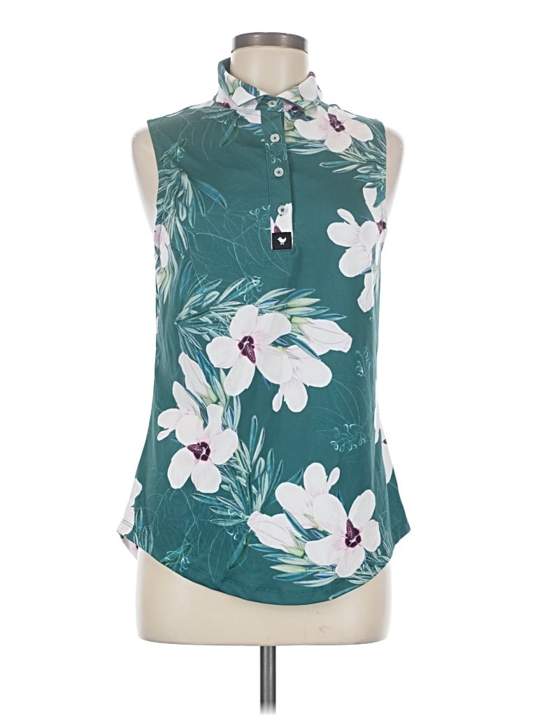 Pre-owned Sam Edelman Sleeveless Blouse In Teal
