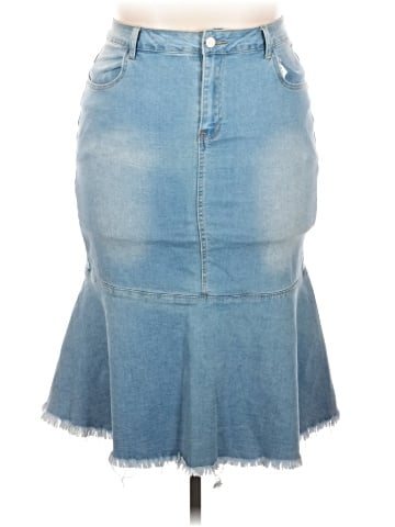 Shein Denim Skirt (view 1)