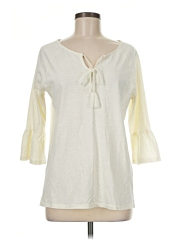 Christopher & Banks 3/4 Sleeve T-Shirt (view 1)