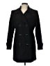 Anne Klein 100% Wool Solid Black Coat Size L - photo 1