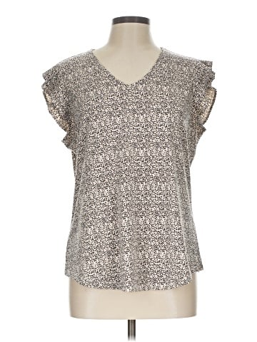Adrianna Papell Short Sleeve Blouse (view 1)
