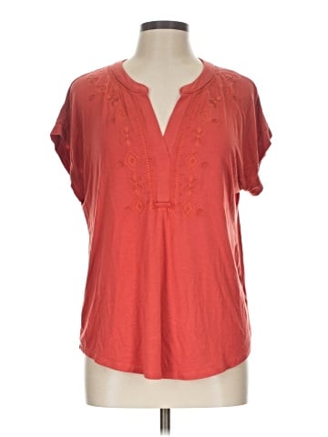 Cable & Gauge Short Sleeve Blouse (view 1)
