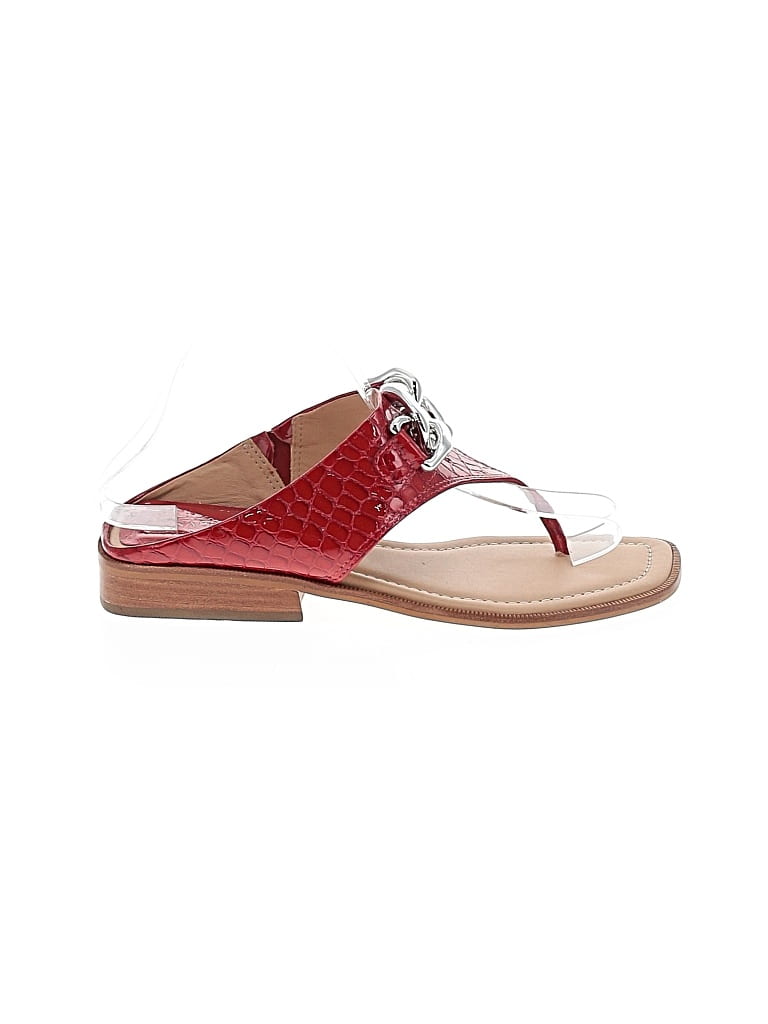 Pre-owned Assorted Brands Sandals In Red