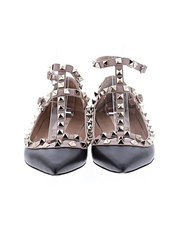 Valentino Poudre Rockstud Flat Ballerina (view 2)