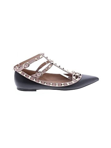 Valentino Poudre Rockstud Flat Ballerina (view 1)