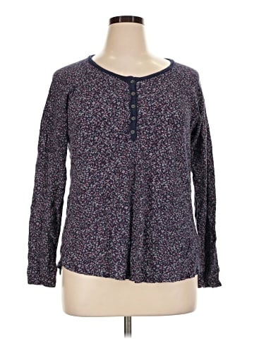 Ruff Hewn Long Sleeve Blouse (view 1)