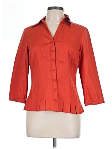 Ann Taylor Factory 3/4 Sleeve Button-Down Shirt (view 1)