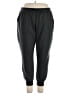 Zac & Rachel Solid Black Track Pants Size 2X - photo 1